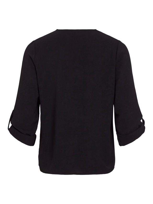 Vila Blusenshirt »VIJOSA 3/4 V-NECK TOP - NOOS«