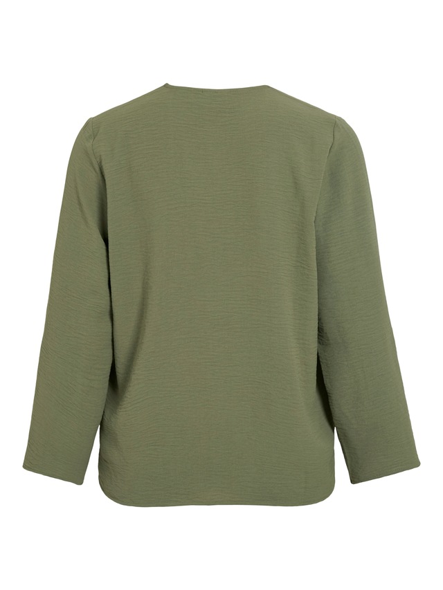 Vila Blusenshirt »VIJOSA 3/4 V-NECK TOP - NOOS«