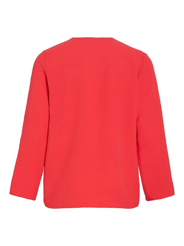 Vila Blusenshirt »VIJOSA 3/4 V-NECK TOP - NOOS«