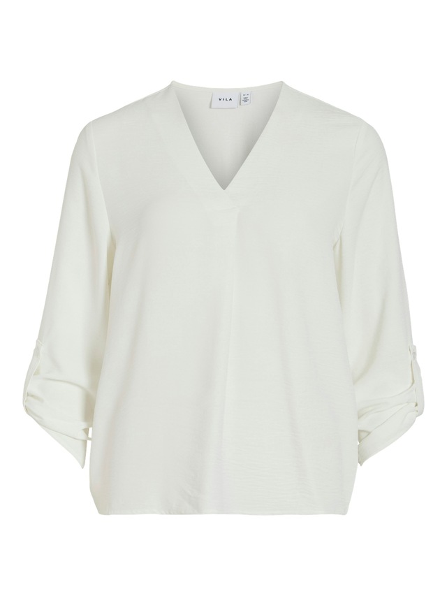 Vila Blusenshirt »VIJOSA 3/4 V-NECK TOP - NOOS«