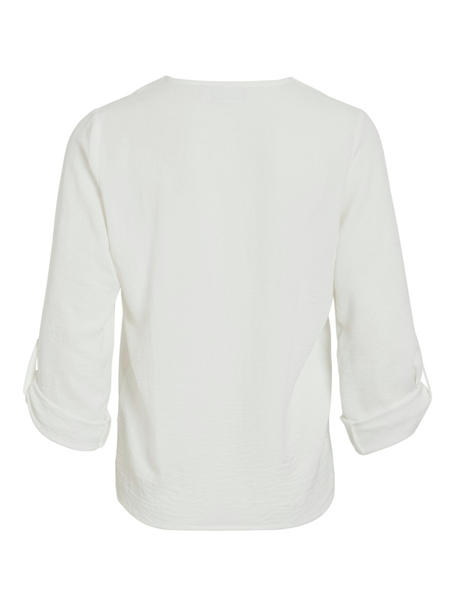 Vila Blusenshirt »VIJOSA 3/4 V-NECK TOP - NOOS«
