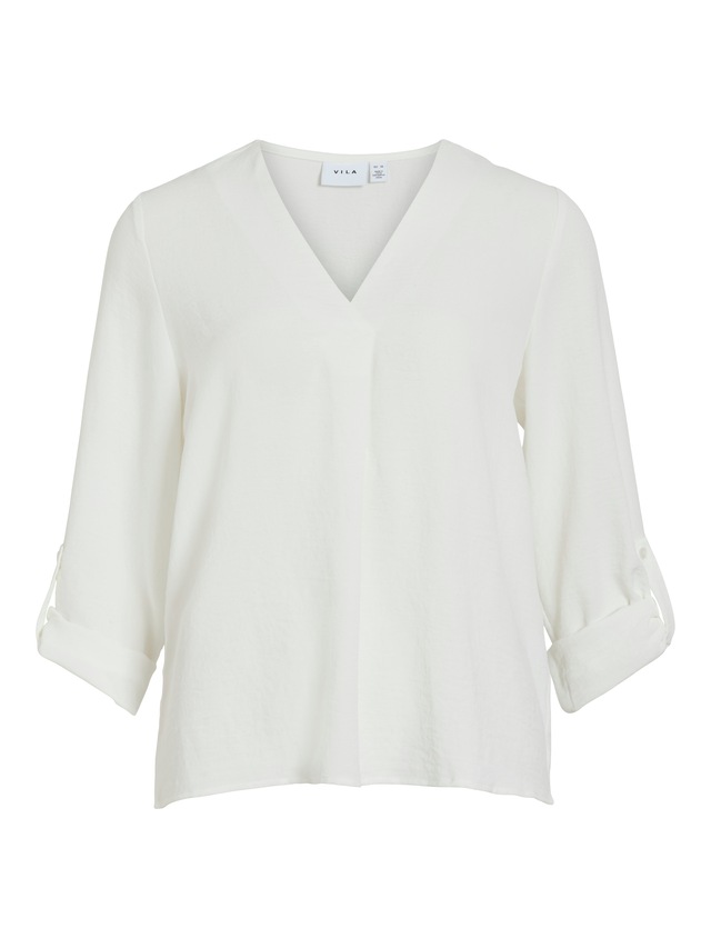 Vila Blusenshirt »VIJOSA 3/4 V-NECK TOP - NOOS«
