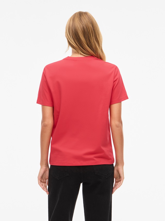 Vila »VINORA S/S T-SHIRT - NOOS« Baumwollmischung, regular fit