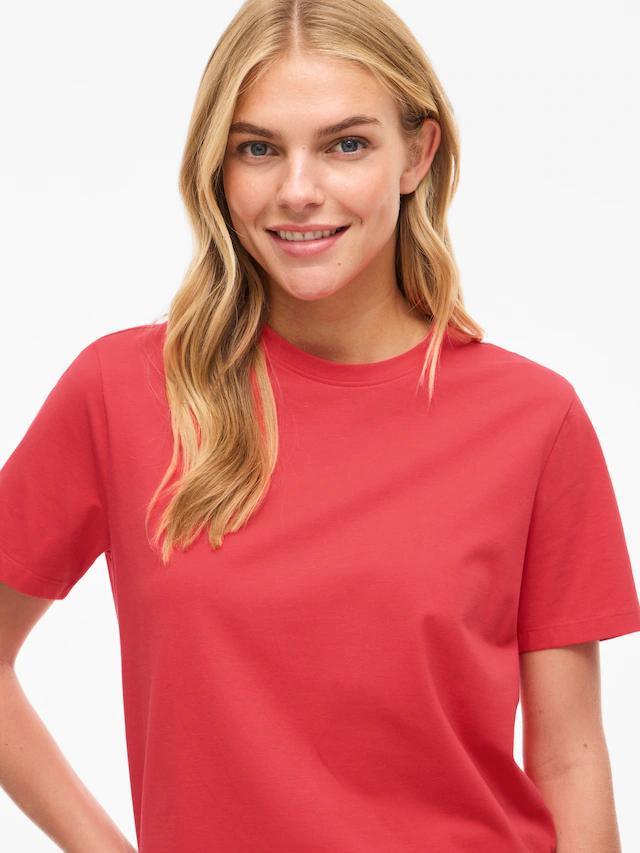 Vila »VINORA S/S T-SHIRT - NOOS« Baumwollmischung, regular fit