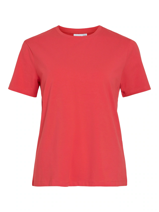 Vila »VINORA S/S T-SHIRT - NOOS« Baumwollmischung, regular fit