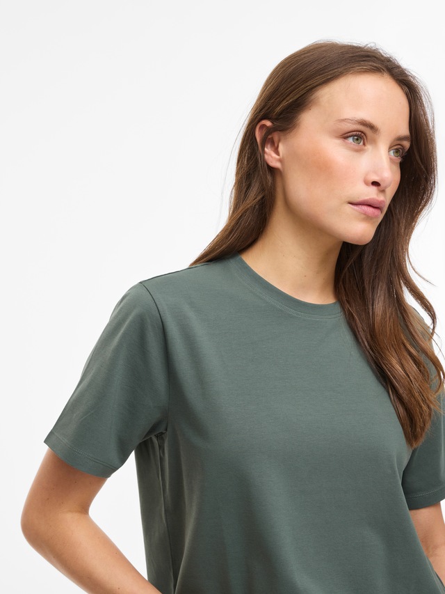 Vila »VINORA S/S T-SHIRT - NOOS« Baumwollmischung, regular fit