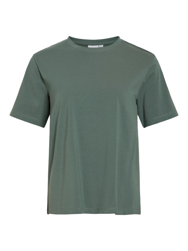 Vila »VINORA S/S T-SHIRT - NOOS« Baumwollmischung, regular fit