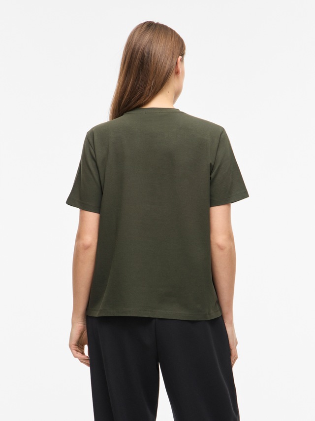 Vila »VINORA S/S T-SHIRT - NOOS« Baumwollmischung, regular fit