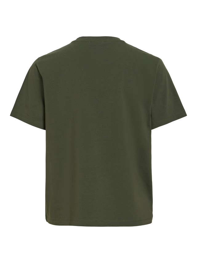 Vila »VINORA S/S T-SHIRT - NOOS« Baumwollmischung, regular fit