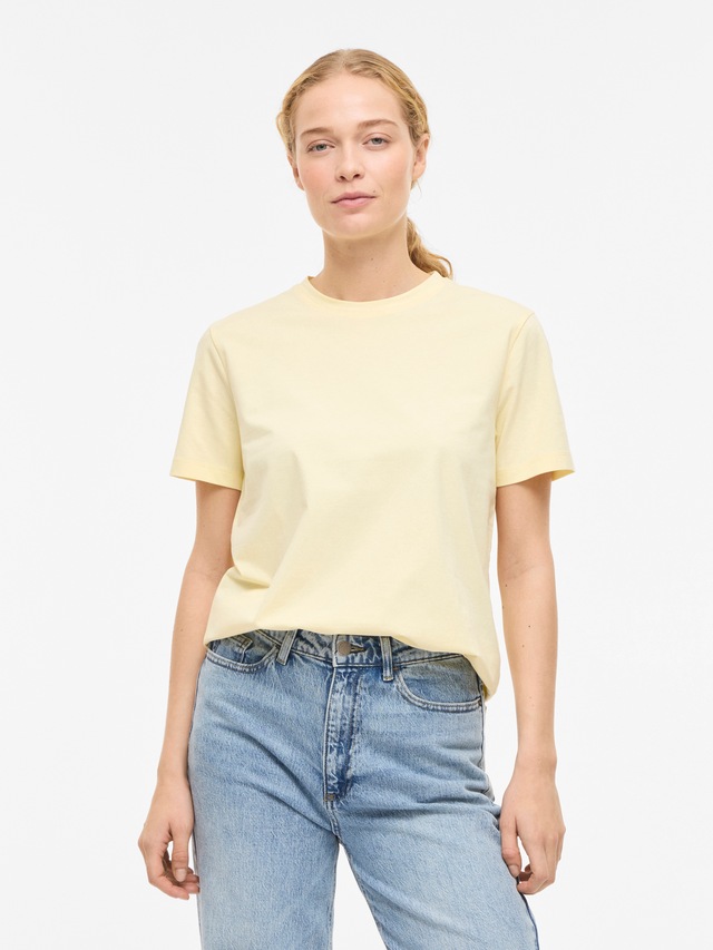 Vila »VINORA S/S T-SHIRT - NOOS« Baumwollmischung, regular fit