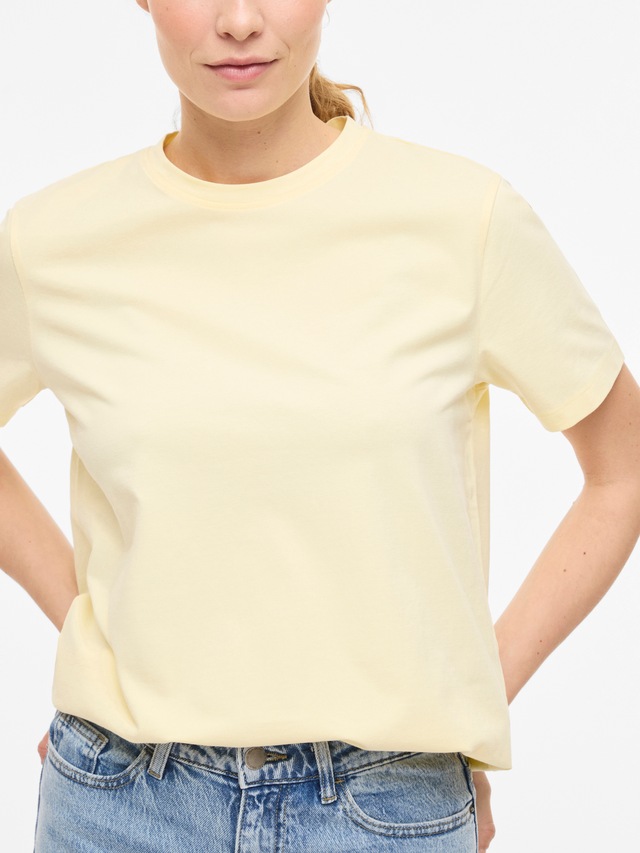 Vila »VINORA S/S T-SHIRT - NOOS« Baumwollmischung, regular fit