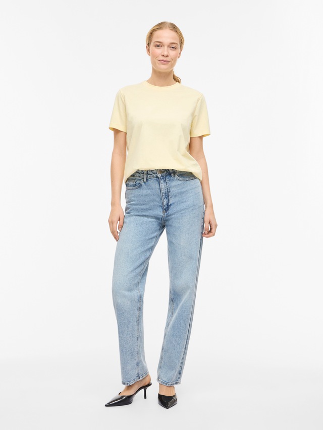 Vila »VINORA S/S T-SHIRT - NOOS« Baumwollmischung, regular fit