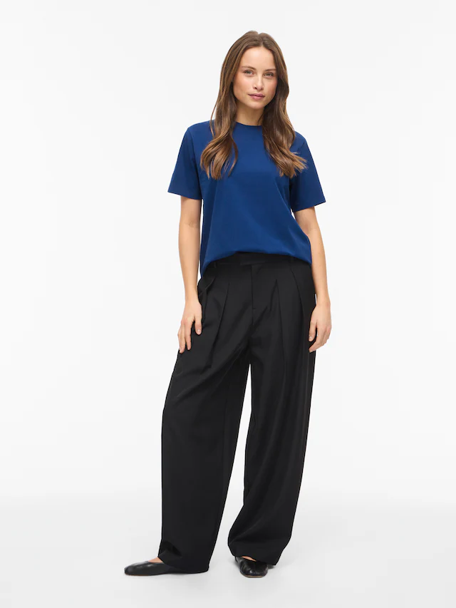 Vila »VINORA S/S T-SHIRT - NOOS« Baumwollmischung, regular fit