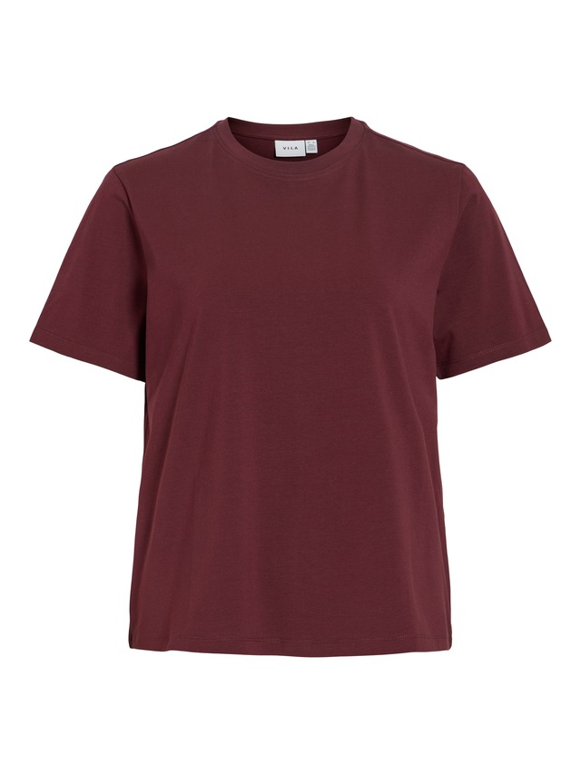 Vila »VINORA S/S T-SHIRT - NOOS« Baumwollmischung, regular fit