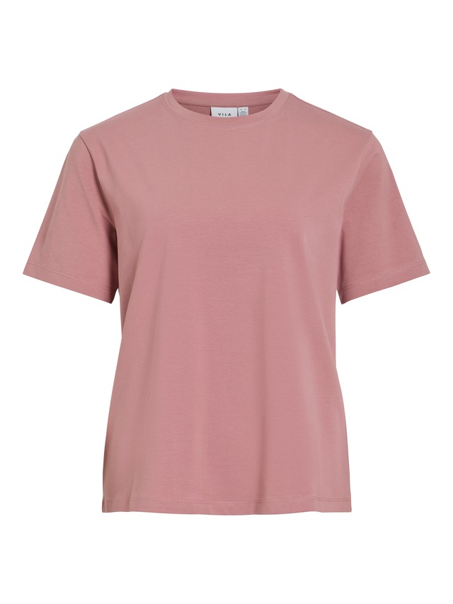 Vila »VINORA S/S T-SHIRT - NOOS« Baumwollmischung, regular fit