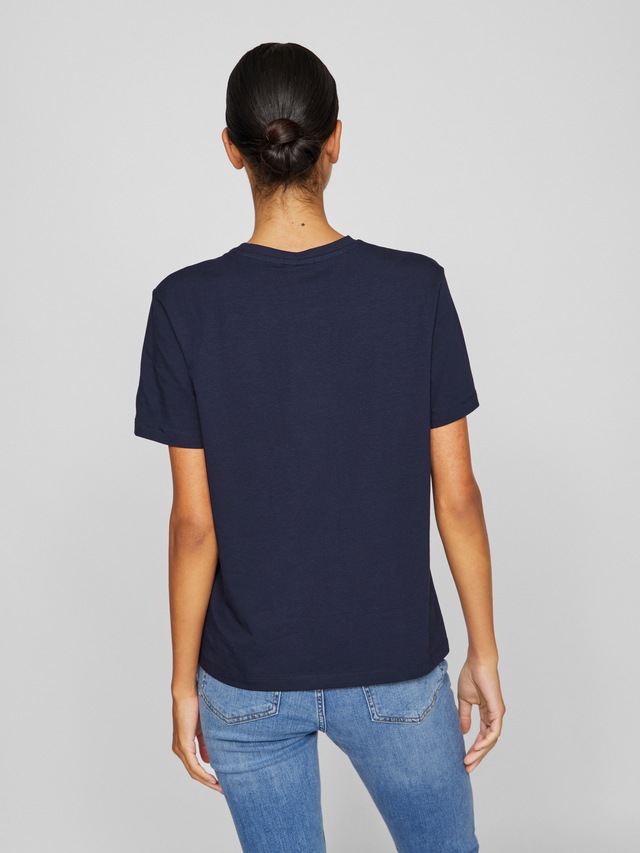 Vila »VINORA S/S T-SHIRT - NOOS« Baumwollmischung, regular fit