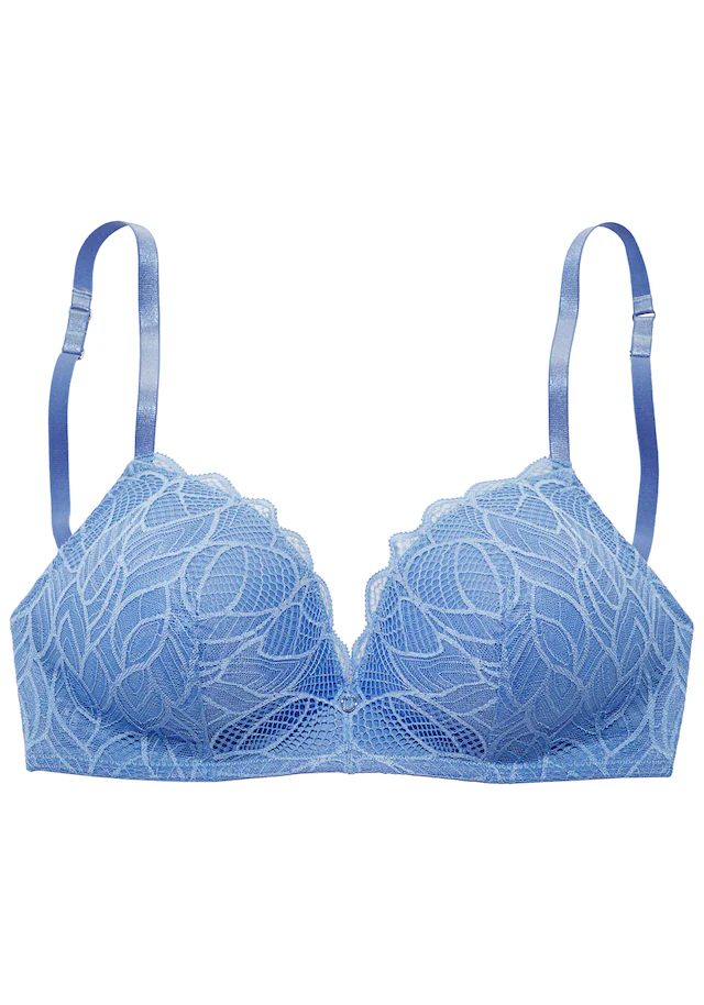 LASCANA »Alicia« ohne Bügel mit feiner Spitze mit Blättermotiv, Dessous