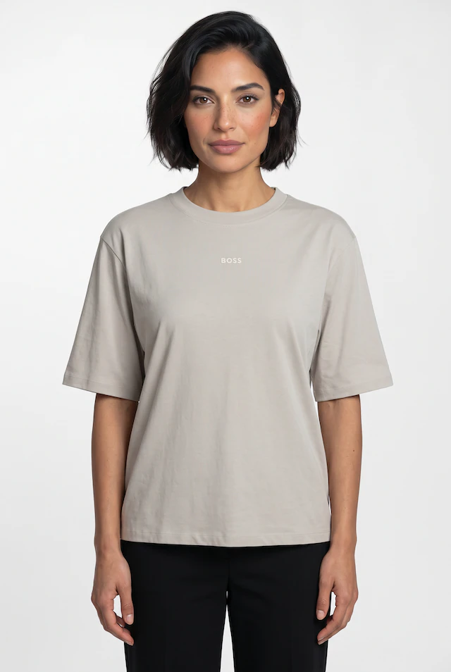 BOSS ORANGE T-Shirt »Enis Premium Damenmode« mit weiten Ärmeln
