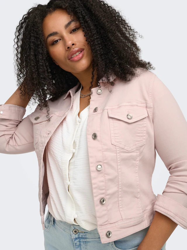 ONLY CARMAKOMA Jeansjacke »CARWESPA COLOUR DENIM JACKET DNM« Baumwollmischung