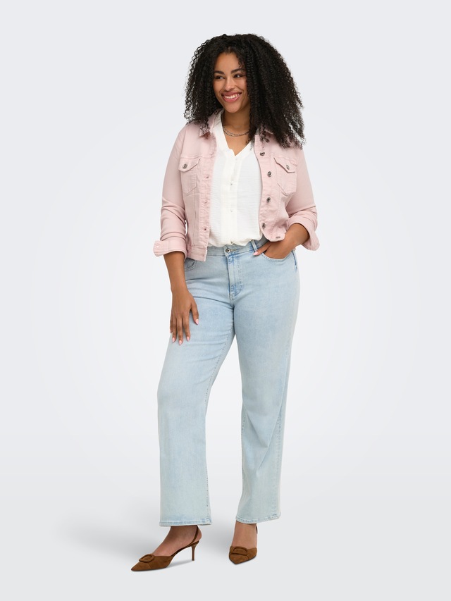 ONLY CARMAKOMA Jeansjacke »CARWESPA COLOUR DENIM JACKET DNM« Baumwollmischung