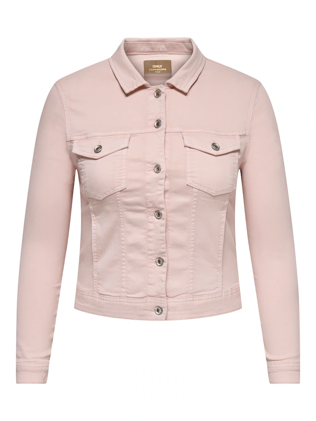 ONLY CARMAKOMA Jeansjacke »CARWESPA COLOUR DENIM JACKET DNM« Baumwollmischung