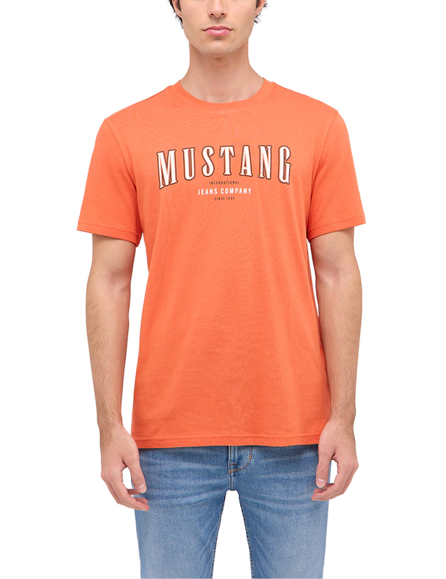 MUSTANG Kurzarmshirt »Style Austin« mit Logo-Print
