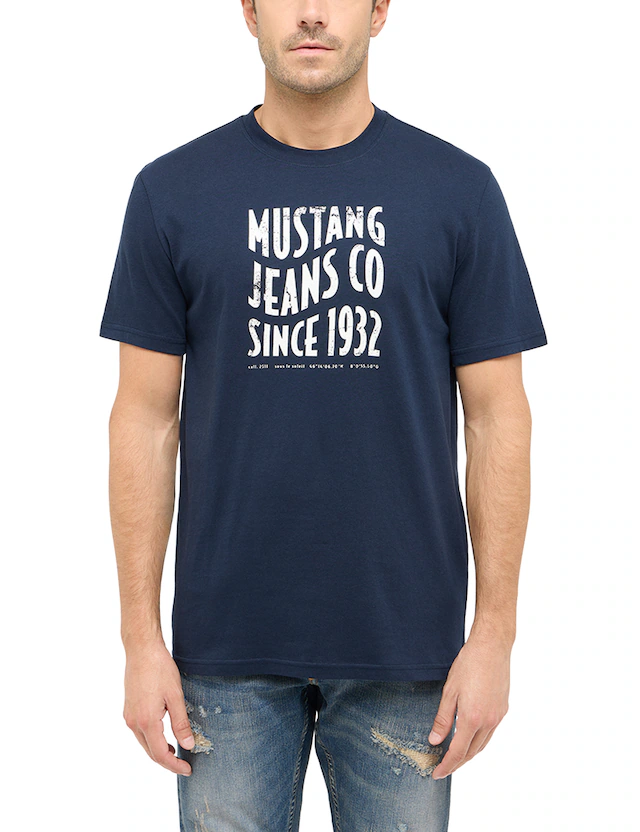 MUSTANG Kurzarmshirt »Style Austin« mit Logo-Print