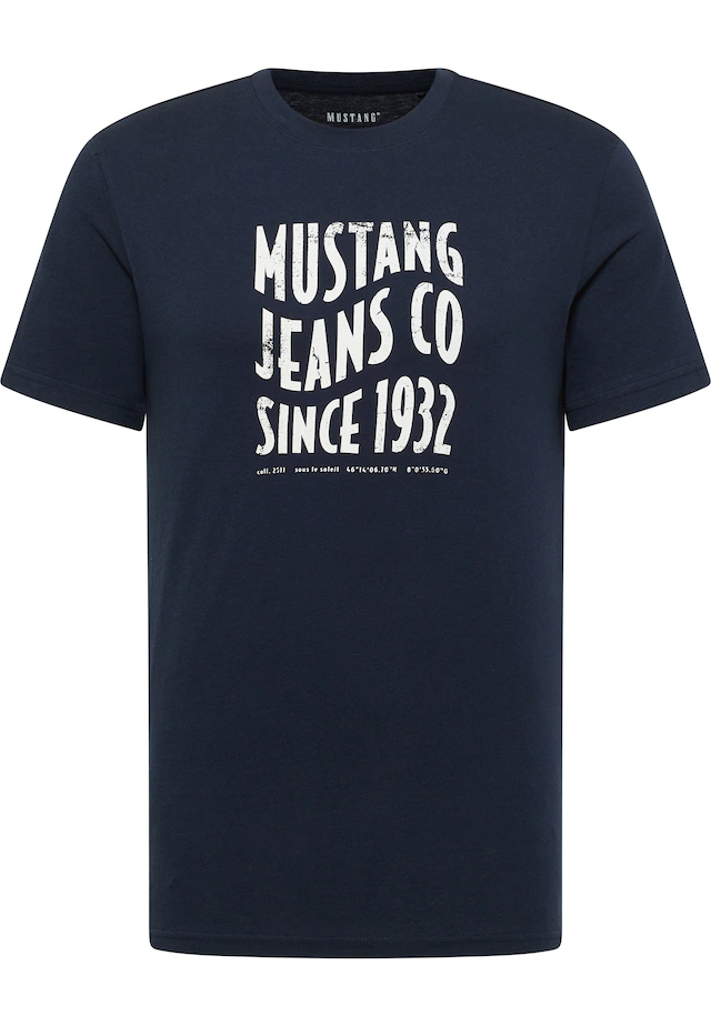 MUSTANG Kurzarmshirt »Style Austin« mit Logo-Print