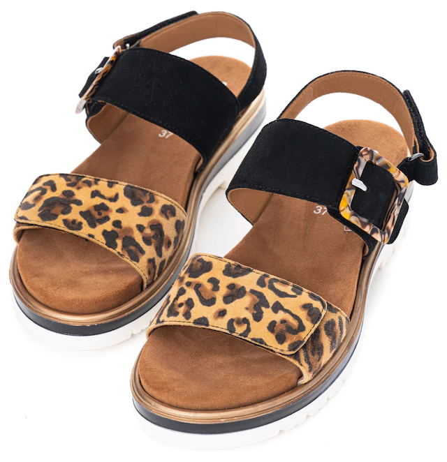 Ara Plateausandaletten »MALAGA« , Plateausandale, Klettschuh in Bequemweite G (= weit)