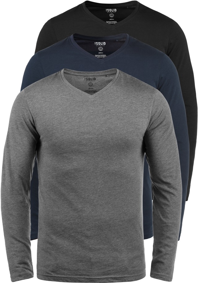 !Solid V-Ausschnitt-Pullover »V-Shirt SDBasil«