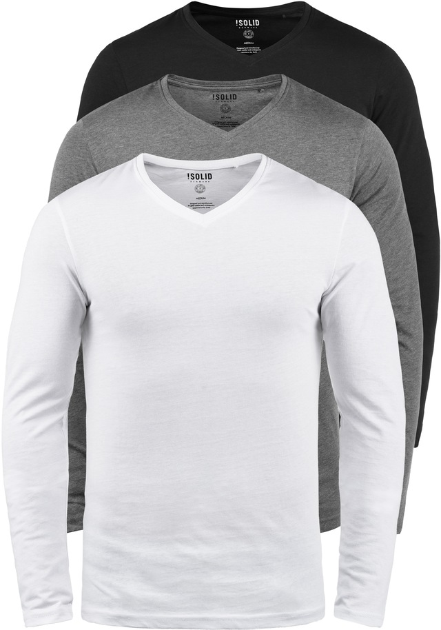 !Solid V-Ausschnitt-Pullover »V-Shirt SDBasil«
