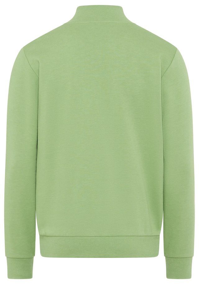 Man's World Sweatjacke Stehkragen und dezentem Logodruck