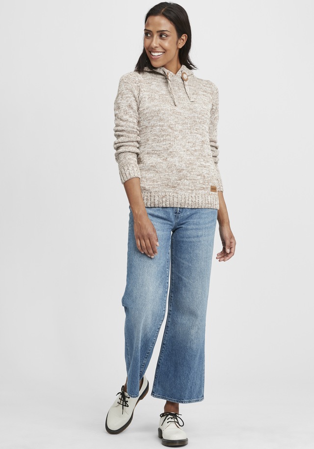 OXMO Strickfleece-Pullover »Strickpullover OXPhilia«
