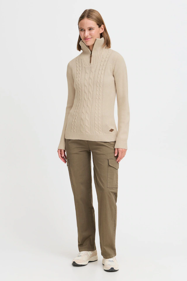OXMO Strickfleece-Pullover »Strickpullover OXCarry«