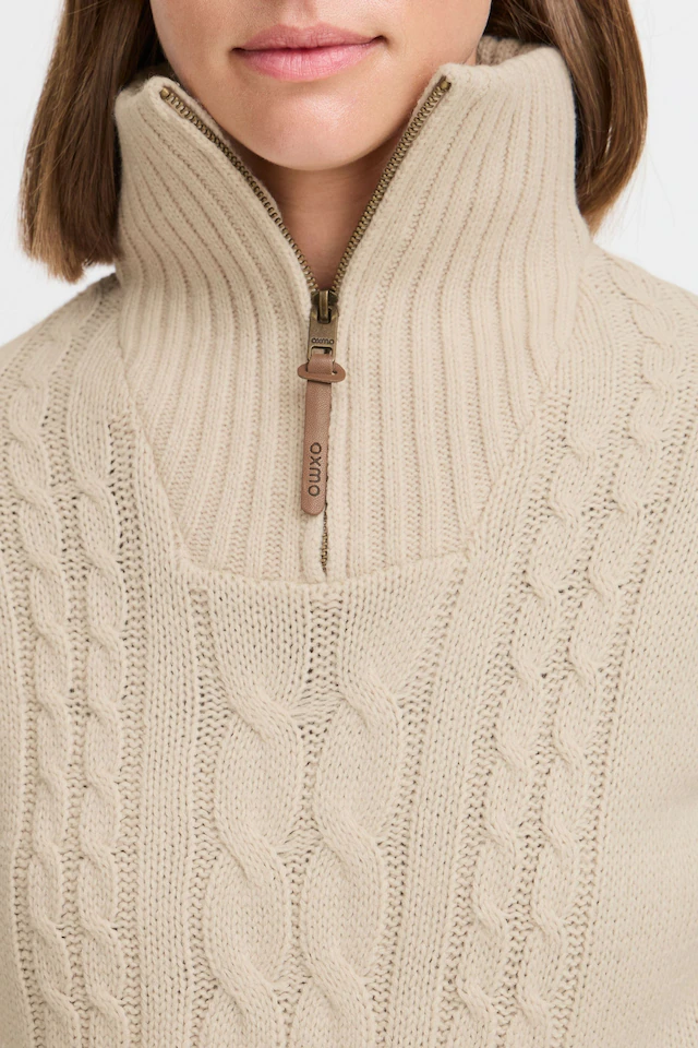 OXMO Strickfleece-Pullover »Strickpullover OXCarry«