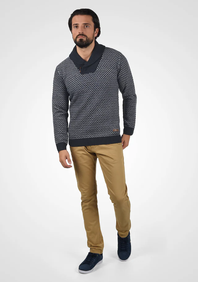 Indicode Strickfleece-Pullover »Strickpullover IDCopent«