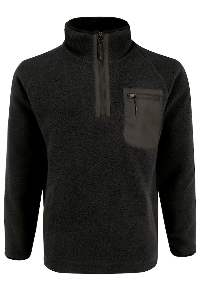 Indicode Strickfleece-Pullover »Fleecejacke IDTrout«