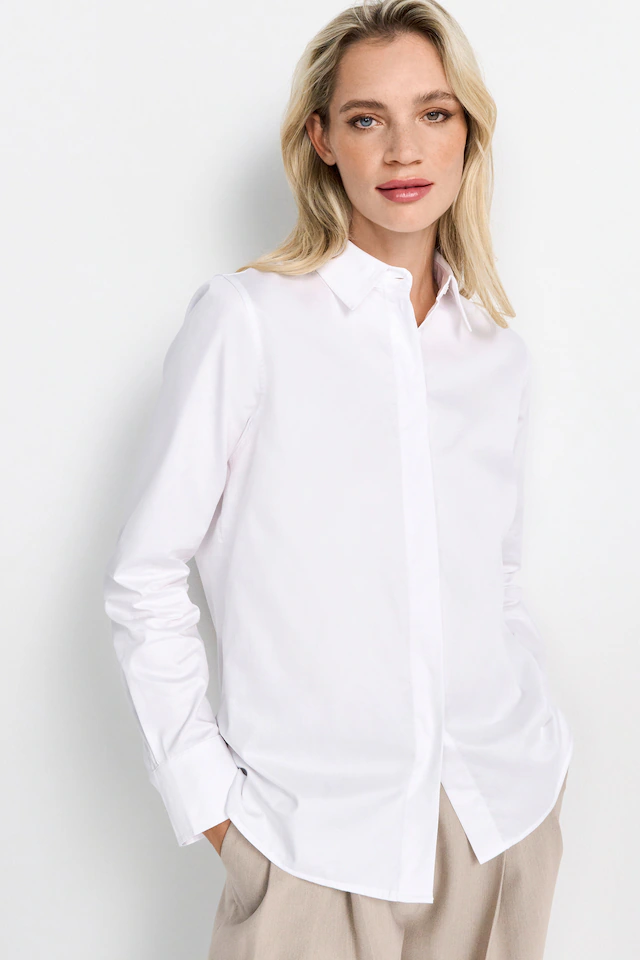 RICHROYAL Klassische Bluse Mit Markenlabel am Rücken