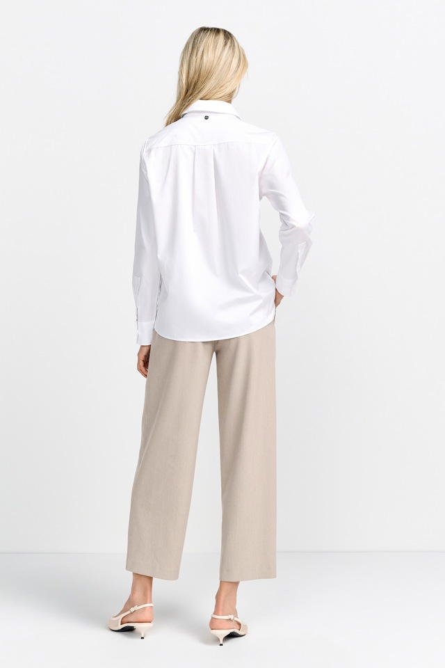 RICHROYAL Klassische Bluse Mit Markenlabel am Rücken