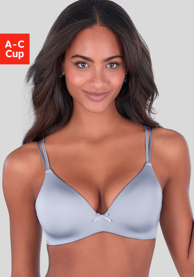 Vivance Bralette-BH »Anisa« (ohne Bügel) mit Push-up-Kissen und Spitzenrücken, sexy Dessous