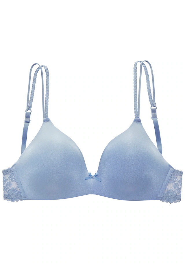 Vivance Bralette-BH »Anisa« (ohne Bügel) mit Push-up-Kissen und Spitzenrücken, sexy Dessous