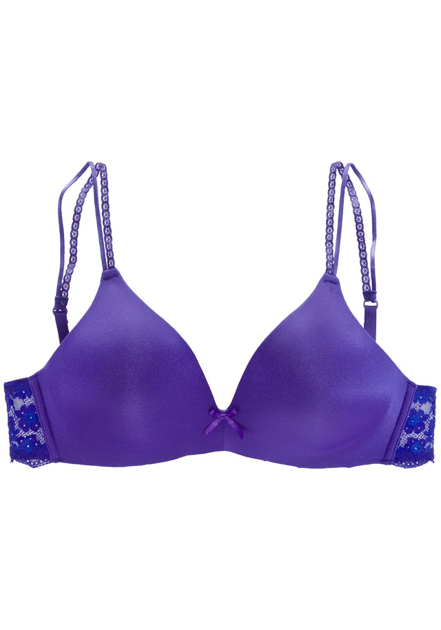 Vivance Bralette-BH »Anisa« (ohne Bügel) mit Push-up-Kissen und Spitzenrücken, sexy Dessous