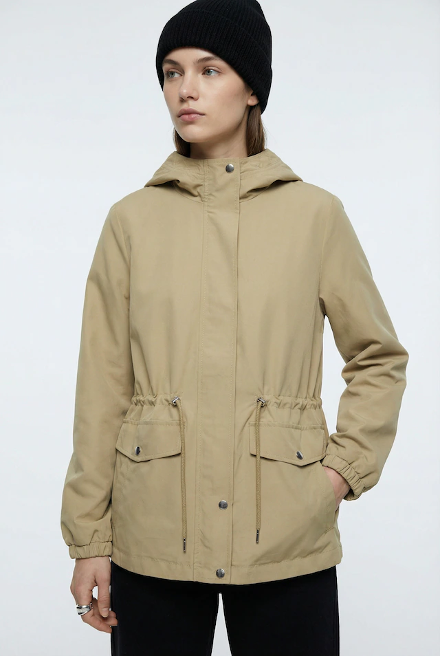 Vero Moda Parka »VMPAISLEY PARKA JACKET NOOS« mit Kapuze mit Taillen-Kordelzug