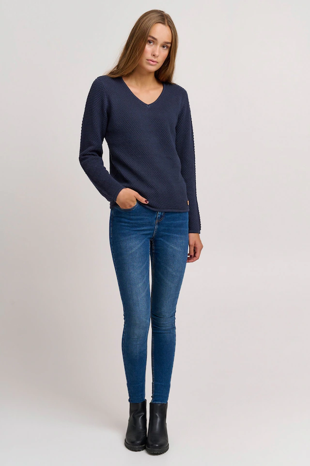 OXMO Strickfleece-Pullover »Strickpullover OXHanna«
