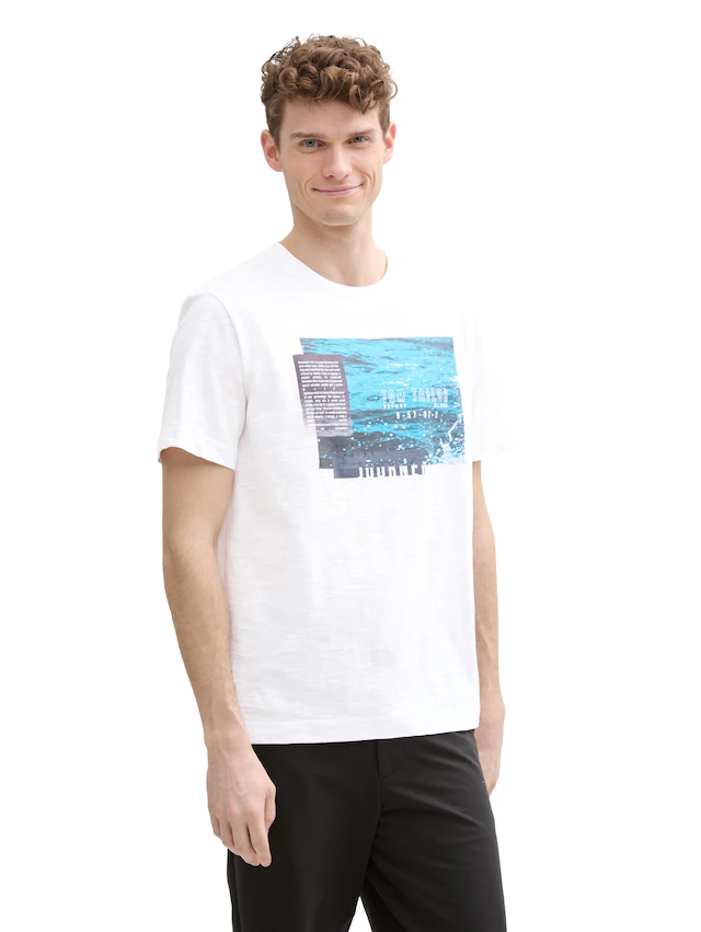 TOM TAILOR T-Shirt mit Front Print