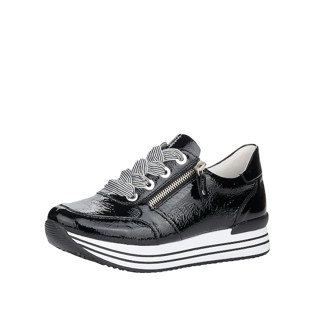 Remonte Plateausneaker , Freizeitschuh, Halbschuh, Schnürschuh mit gepolstertem Schaftrand