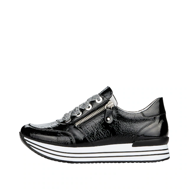 Remonte Plateausneaker , Freizeitschuh, Halbschuh, Schnürschuh mit gepolstertem Schaftrand