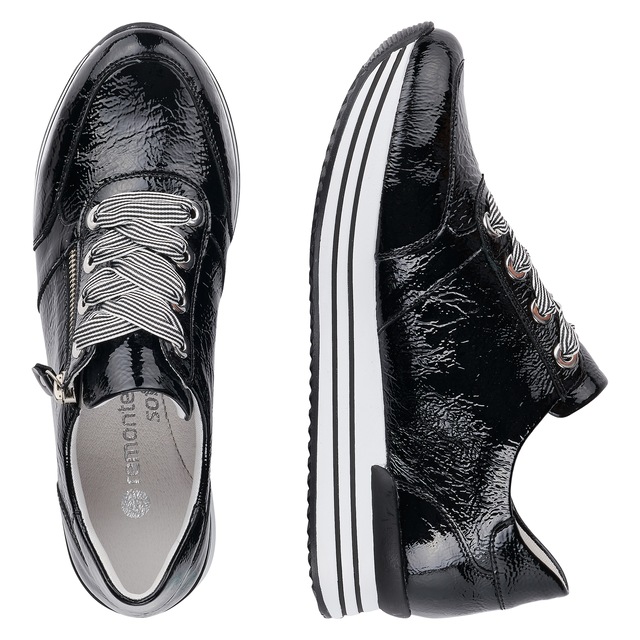 Remonte Plateausneaker , Freizeitschuh, Halbschuh, Schnürschuh mit gepolstertem Schaftrand