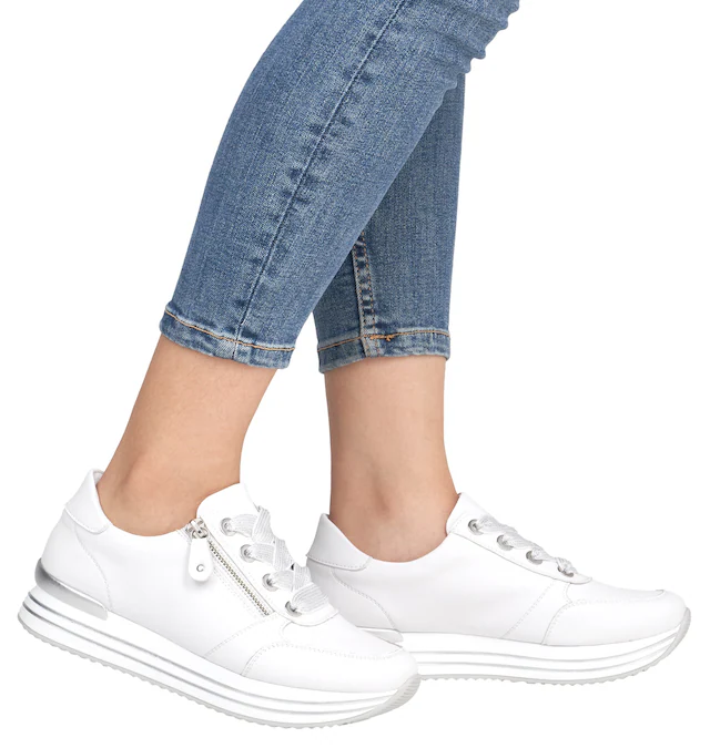 Remonte Plateausneaker , Freizeitschuh, Halbschuh, Schnürschuh mit gepolstertem Schaftrand