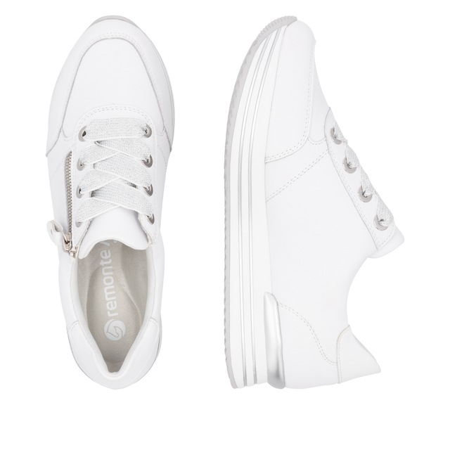 Remonte Plateausneaker , Freizeitschuh, Halbschuh, Schnürschuh mit gepolstertem Schaftrand